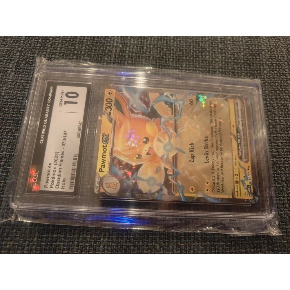 CGC 10 Pawmot EX Obsidian Flames Double Rare 073/197 2023 Pokemon OBF Graded